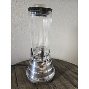 Vintage 1930 Waring Blendor Model SS Beehive Ribbed Blender Jar Works MCM Retro